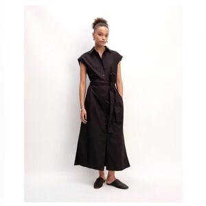 New Everlane Women Button Up Shirt Maxi Dress Shorts Sleeve Size 6